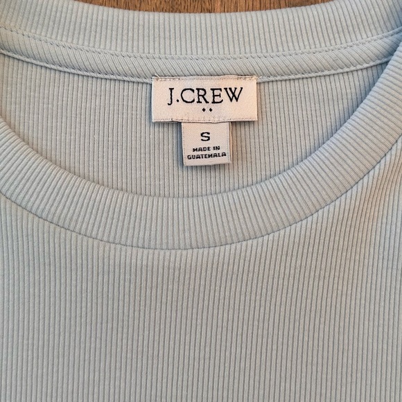 NEW J. Crew Factory Crewneck Cropped Baby Ribbed Tee (Size Small) - Picture 3 of 6